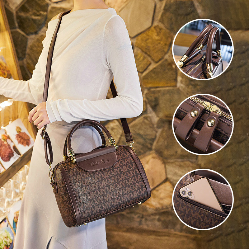 Women's Fashionable Printed Boston Bag