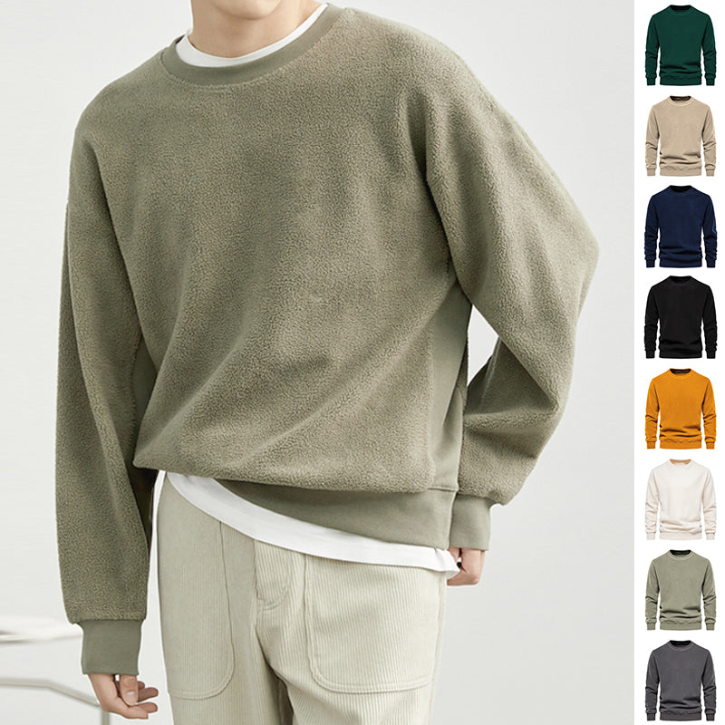 Men's Crew Neck Sherpa Sweatshirt