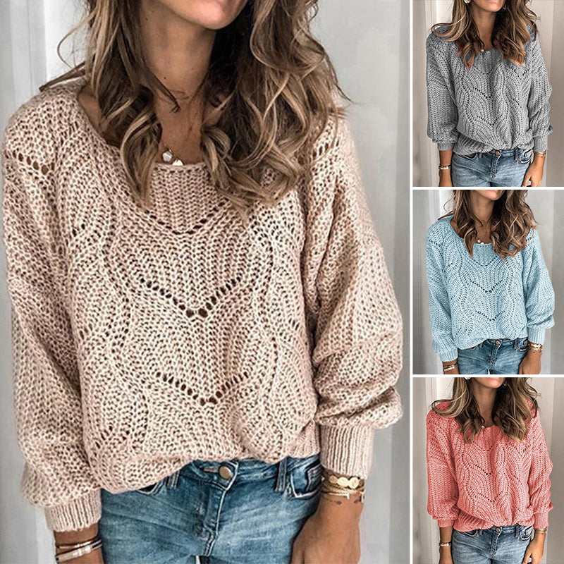 Crochet Knit Pullover Sweaters