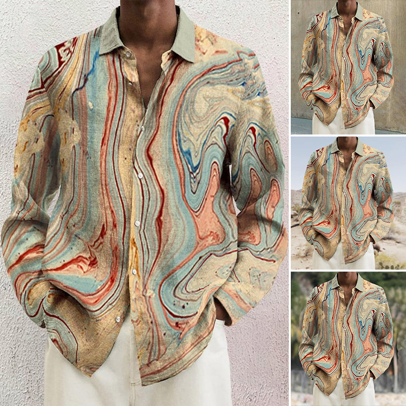 Cotton Linen Long-sleeved Casual Shirt