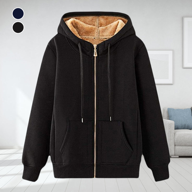 Hooded Zipped Fleece Jacket