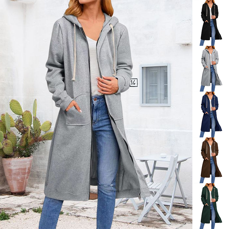 Long Zipper Sweater Jacket