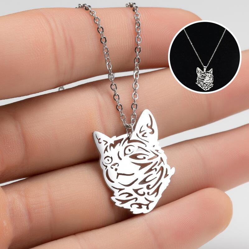 Cat Face Necklace