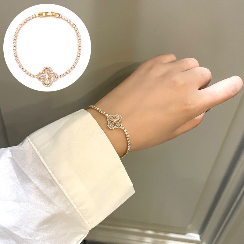 Lucky Four Leaf Clover Bracelet