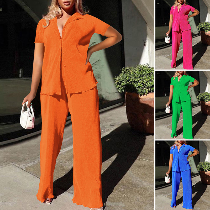 Fashion Casual Solid Color Suit