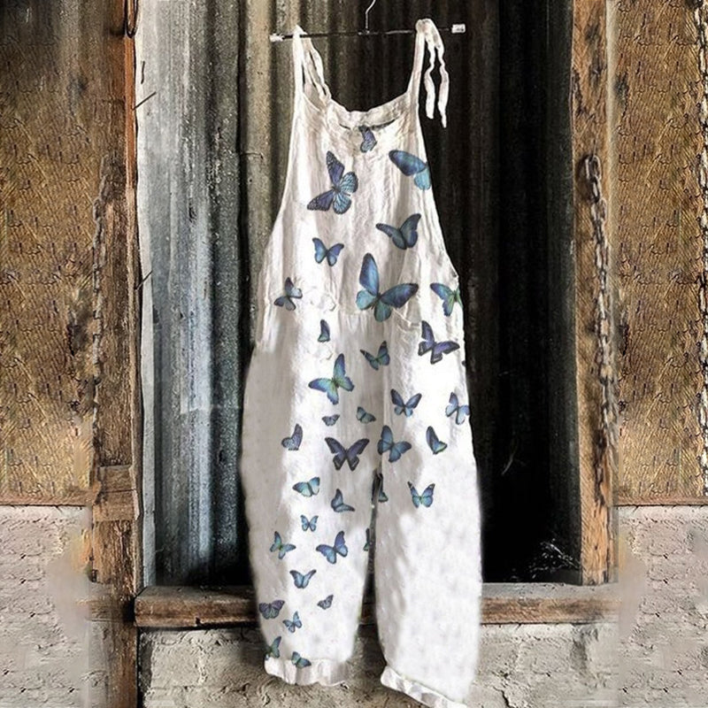Floral Cotton-blend Jumpsuit