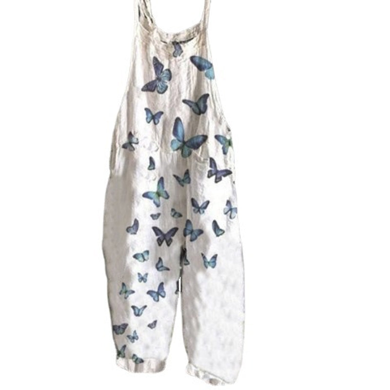 Floral Cotton-blend Jumpsuit