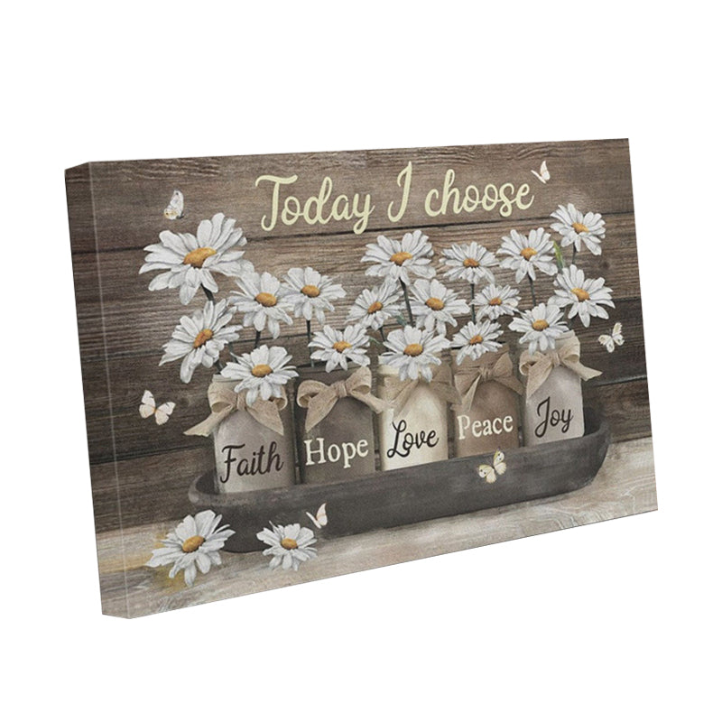 Floral Decorative Painting Core Canvas