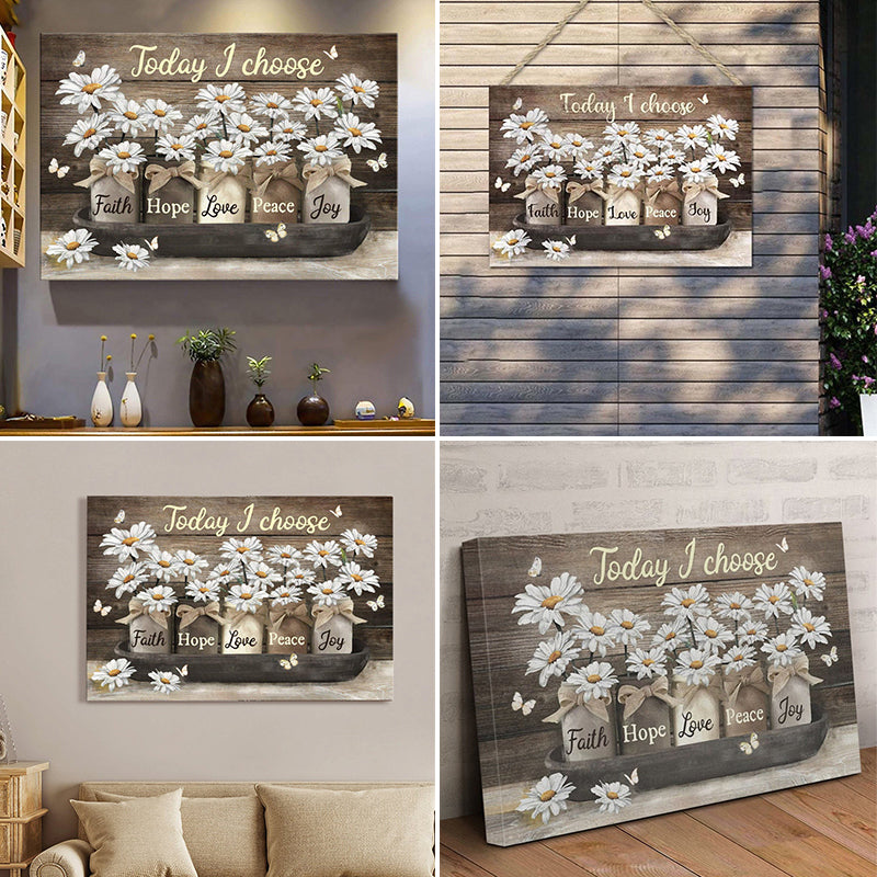 Floral Decorative Painting Core Canvas