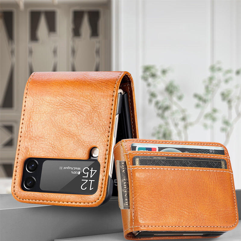 Folding Multi-card Leather Phone Case