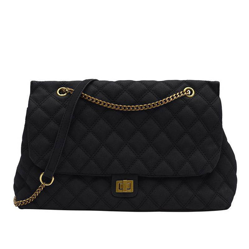 Frosted Diamond Chain One Shoulder Underarm Bag