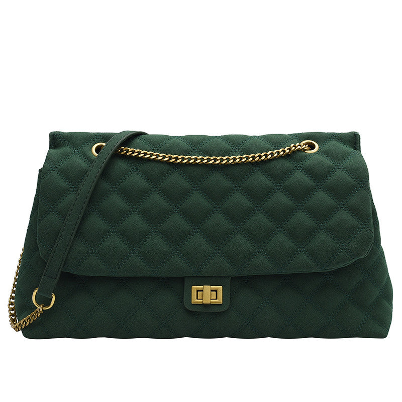 Frosted Diamond Chain One Shoulder Underarm Bag