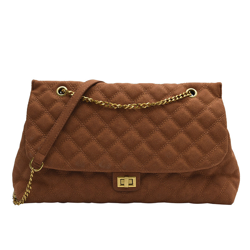 Frosted Diamond Chain One Shoulder Underarm Bag
