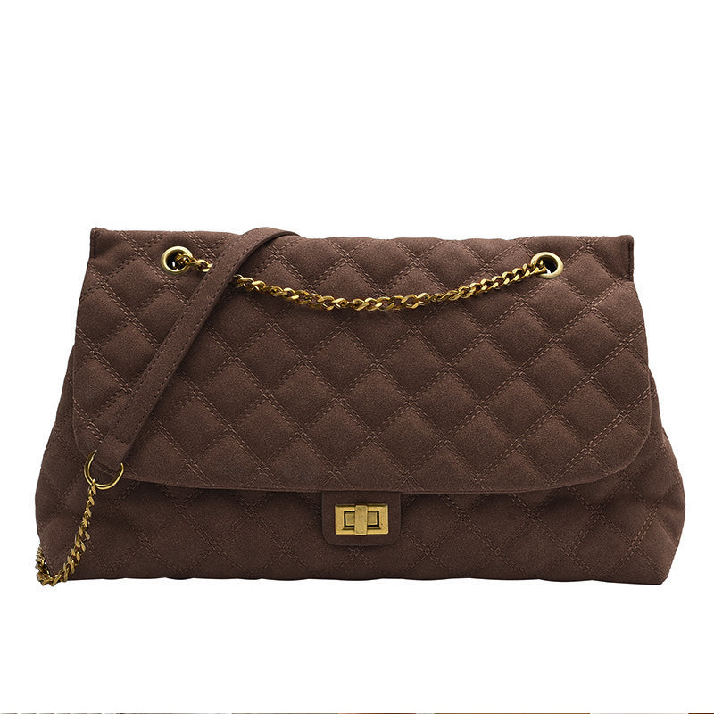 Frosted Diamond Chain One Shoulder Underarm Bag