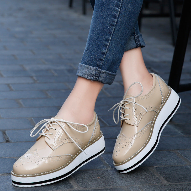 Women's PU Thick Sole Shoes