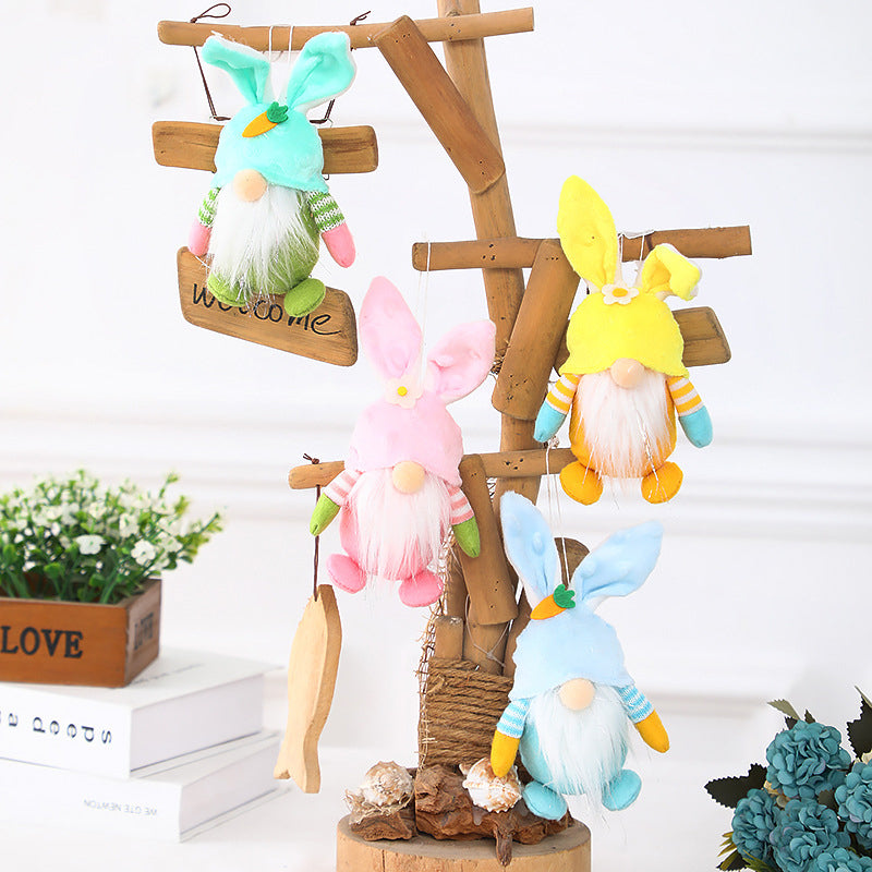 Handmade Easter Bunny Doll Ornament