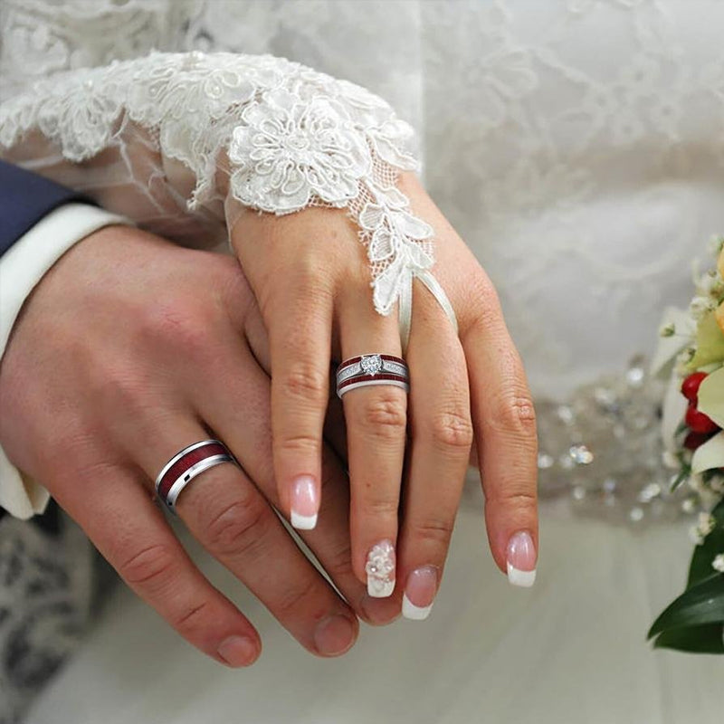 Heart Diamond Couper Set Ring