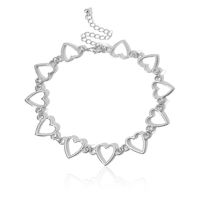 Hollow Love Heart Chocker