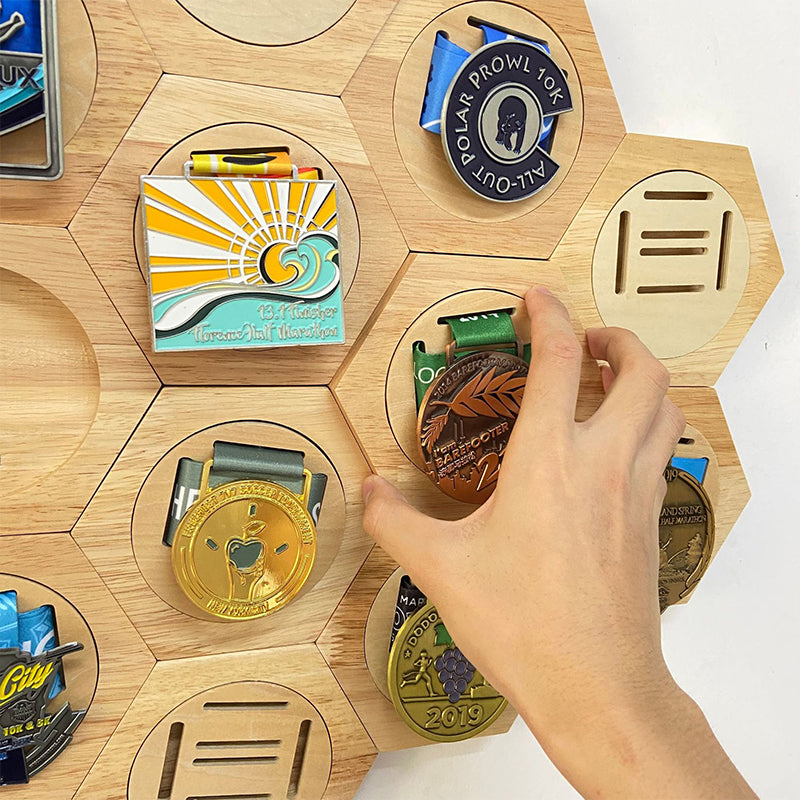 Honeycomb Combination Medal Display Stand