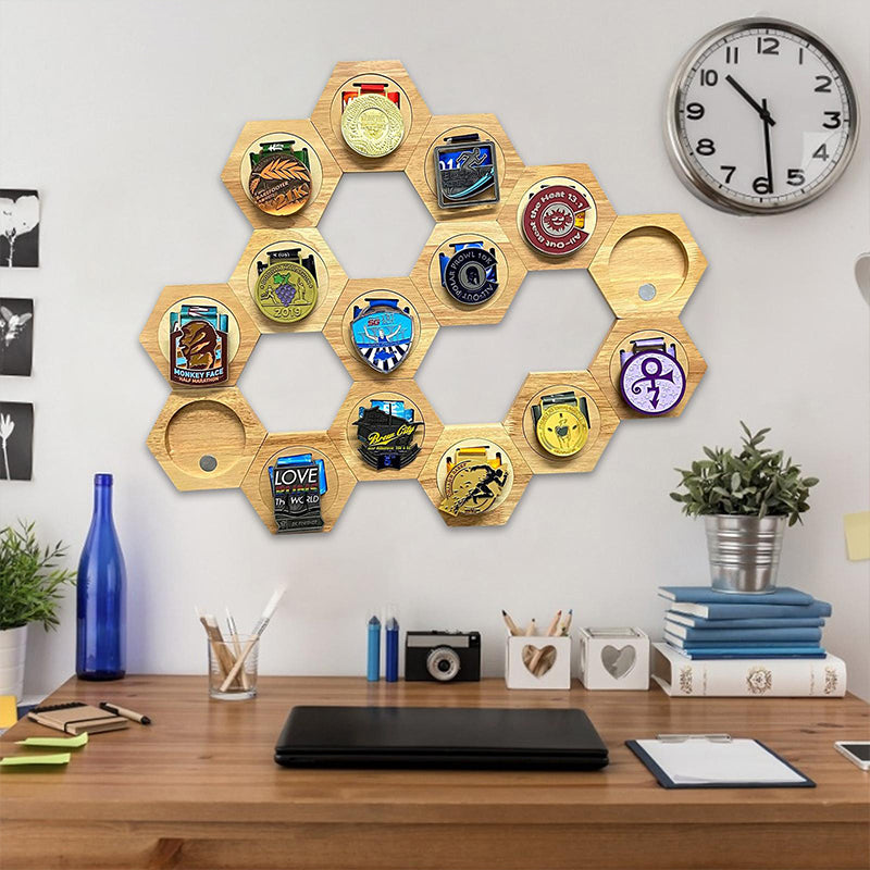Honeycomb Combination Medal Display Stand