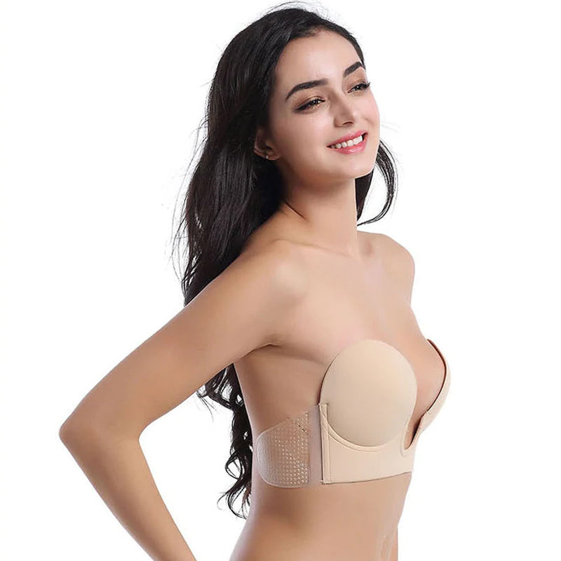 Invisible Strapless Push Up Bra