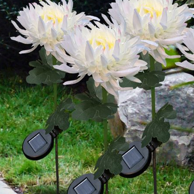 LED Chrysanthemum Solar Garden Stake Light