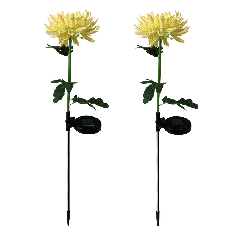 LED Chrysanthemum Solar Garden Stake Light