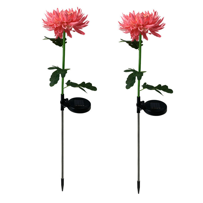 LED Chrysanthemum Solar Garden Stake Light