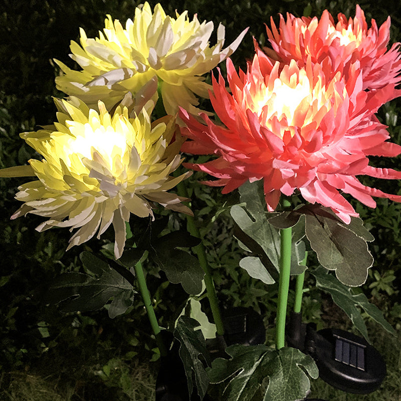 LED Chrysanthemum Solar Garden Stake Light