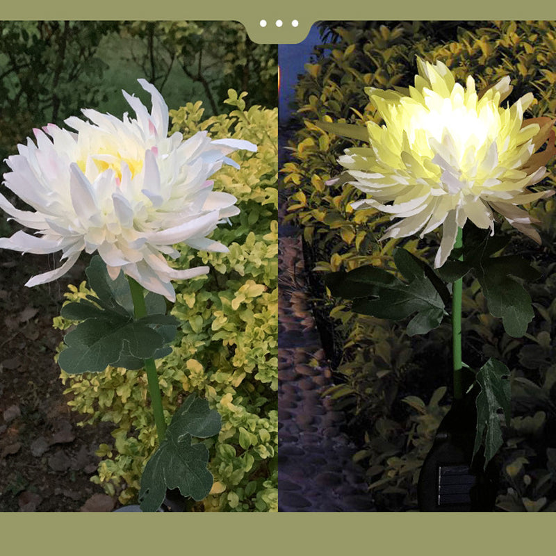 LED Chrysanthemum Solar Garden Stake Light