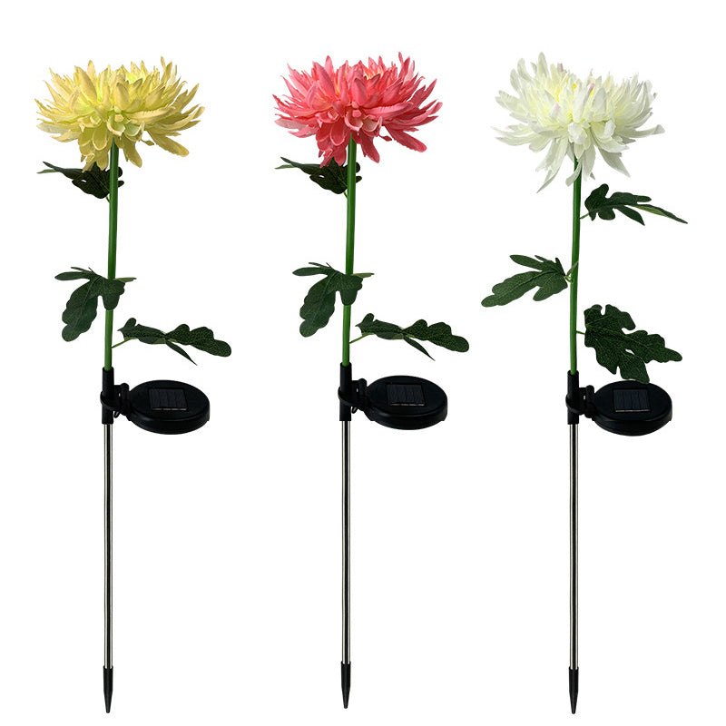LED Chrysanthemum Solar Garden Stake Light