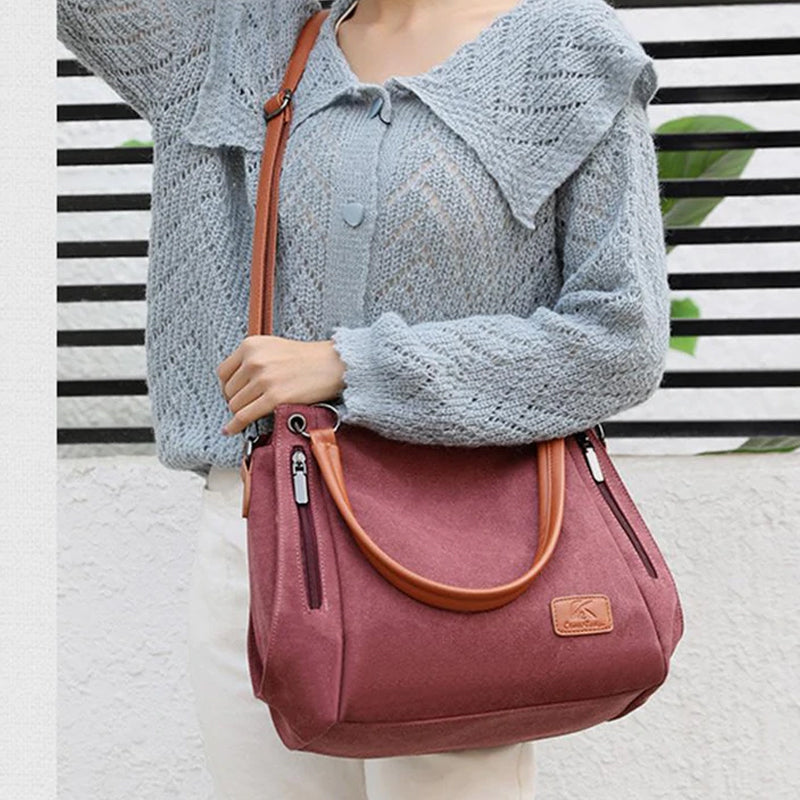Large Capacity Casual Canvas Crossbody Bag