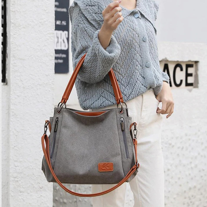 Large Capacity Casual Canvas Crossbody Bag