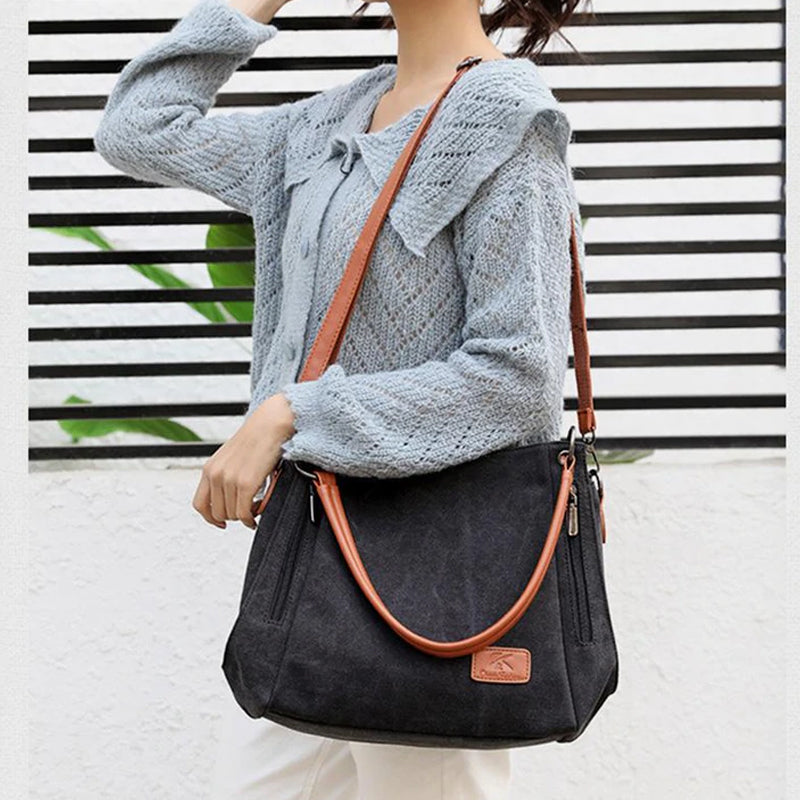 Large Capacity Casual Canvas Crossbody Bag