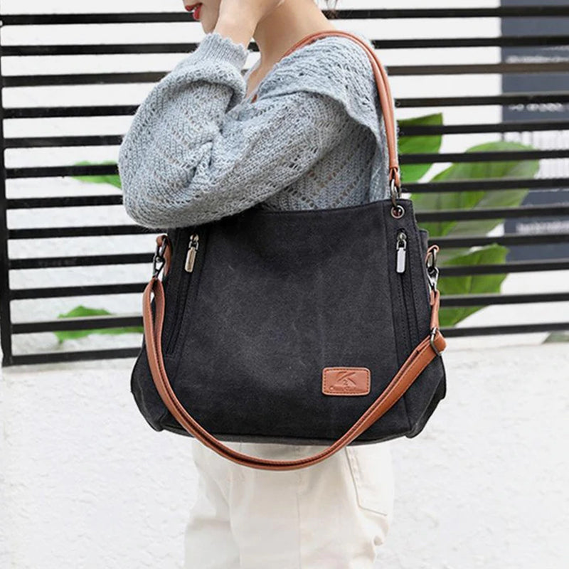 Large Capacity Casual Canvas Crossbody Bag