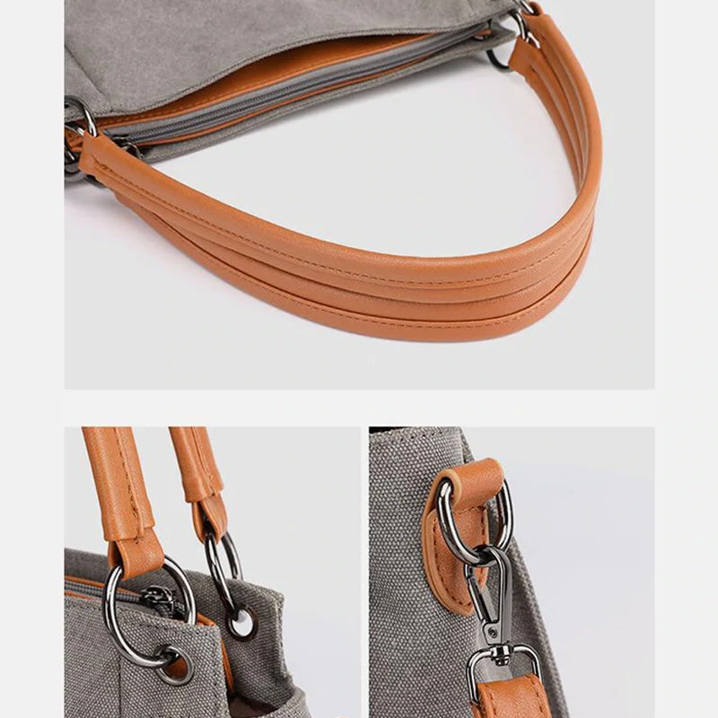 Large Capacity Casual Canvas Crossbody Bag