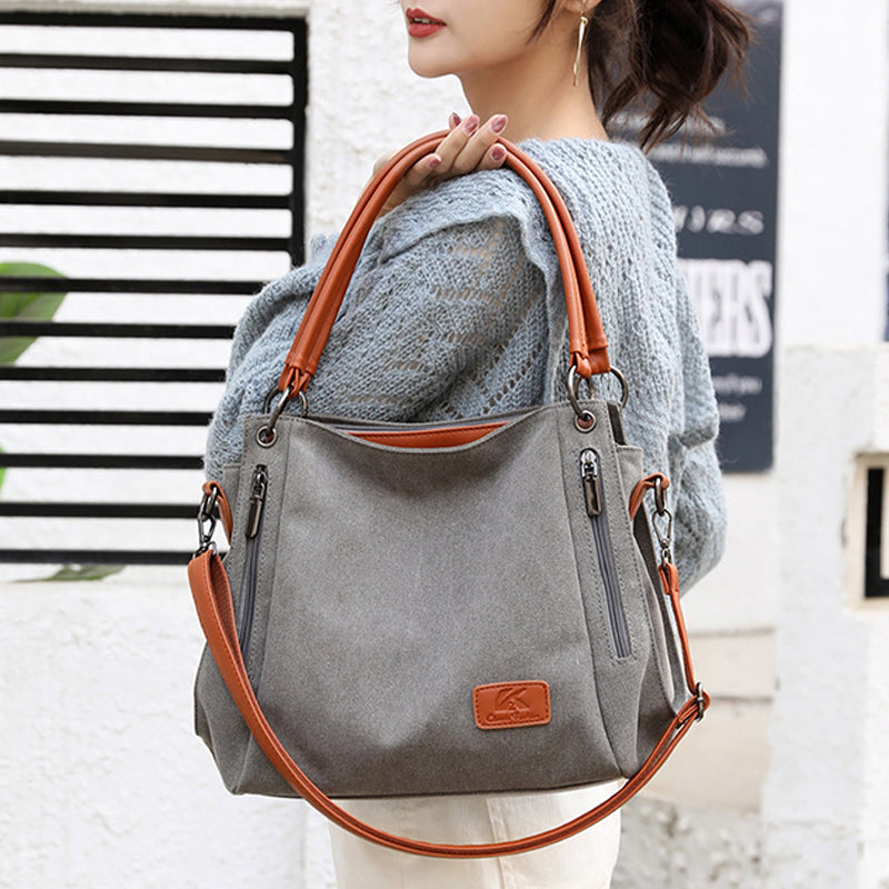 Large Capacity Casual Canvas Crossbody Bag