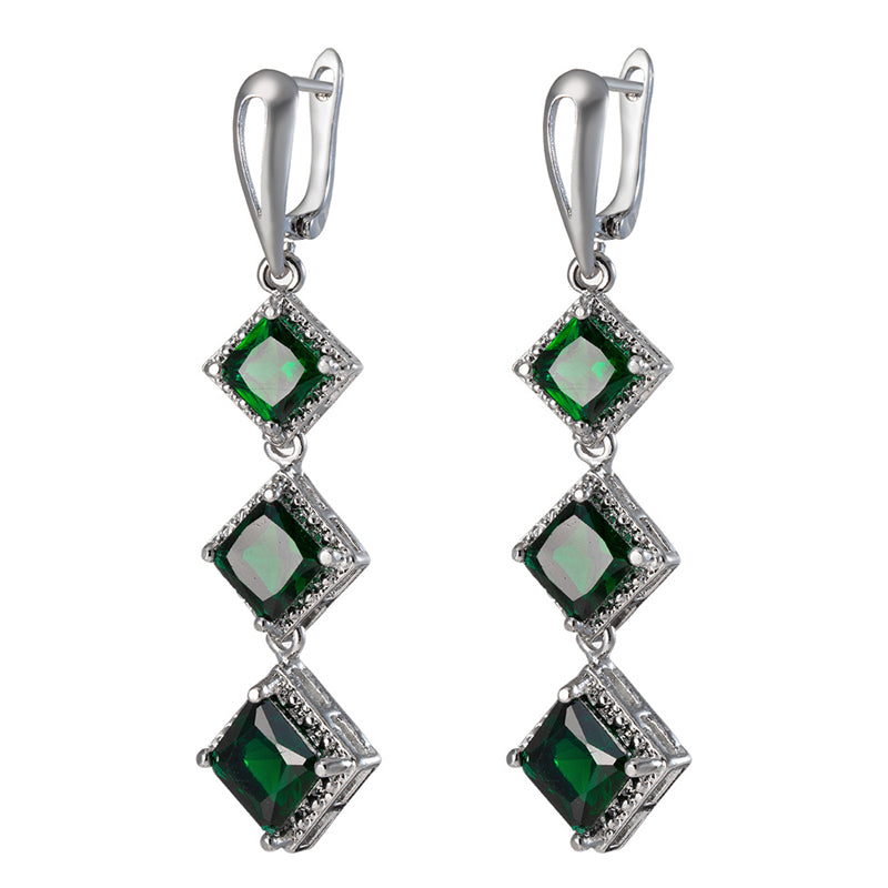 Long Zircon Eardrop