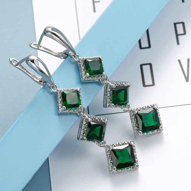 Long Zircon Eardrop