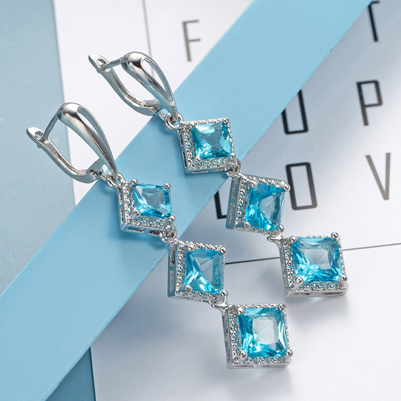 Long Zircon Eardrop