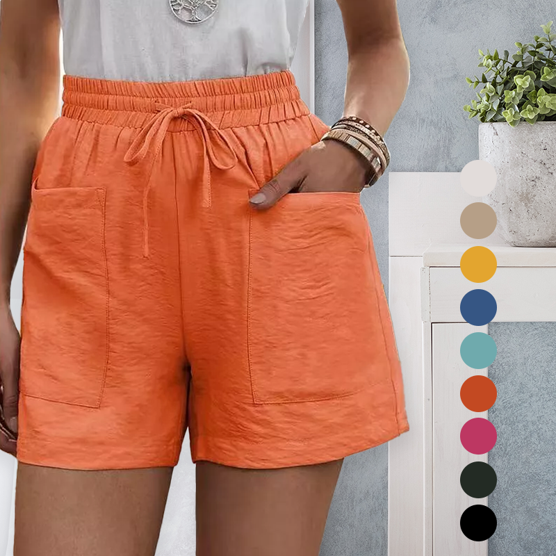 Loose Linen Lounge Shorts