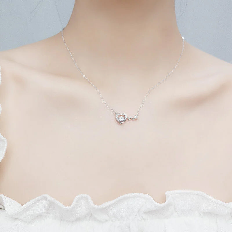 Love Heart Beating Necklace
