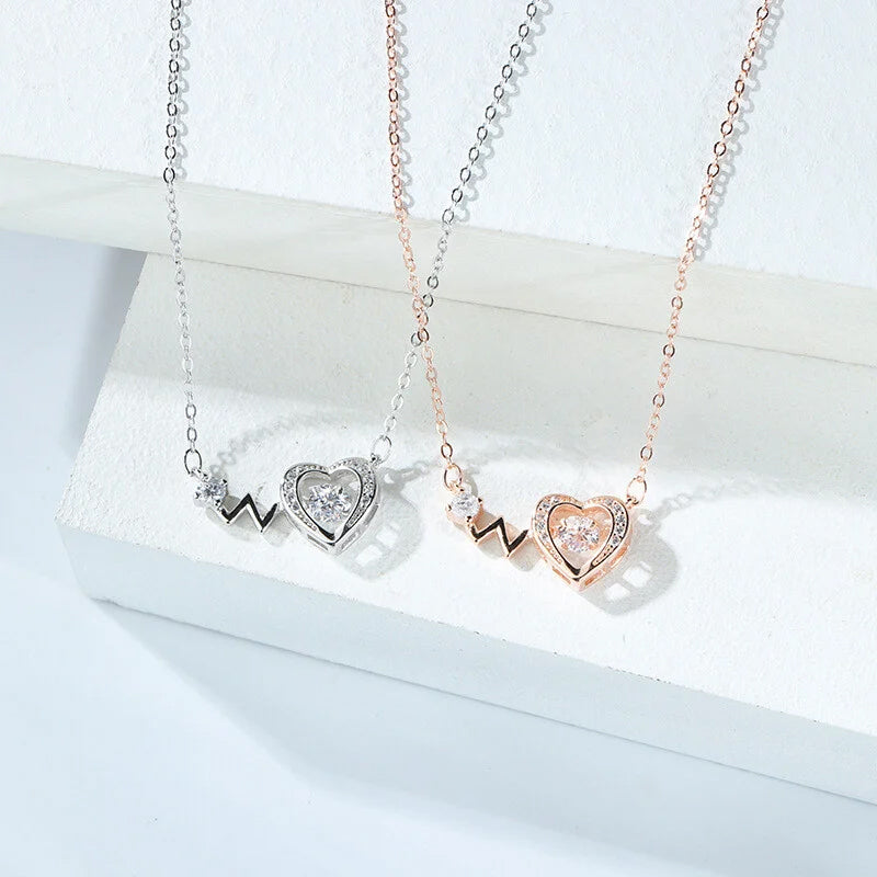 Love Heart Beating Necklace