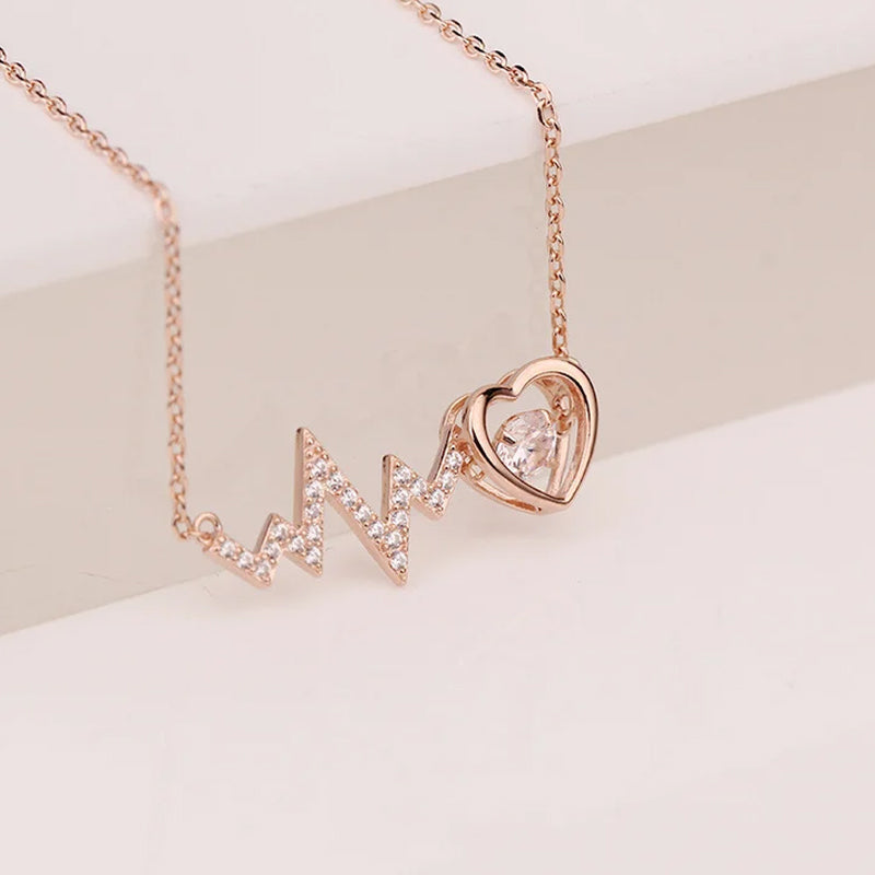 Love Heart Beating Necklace