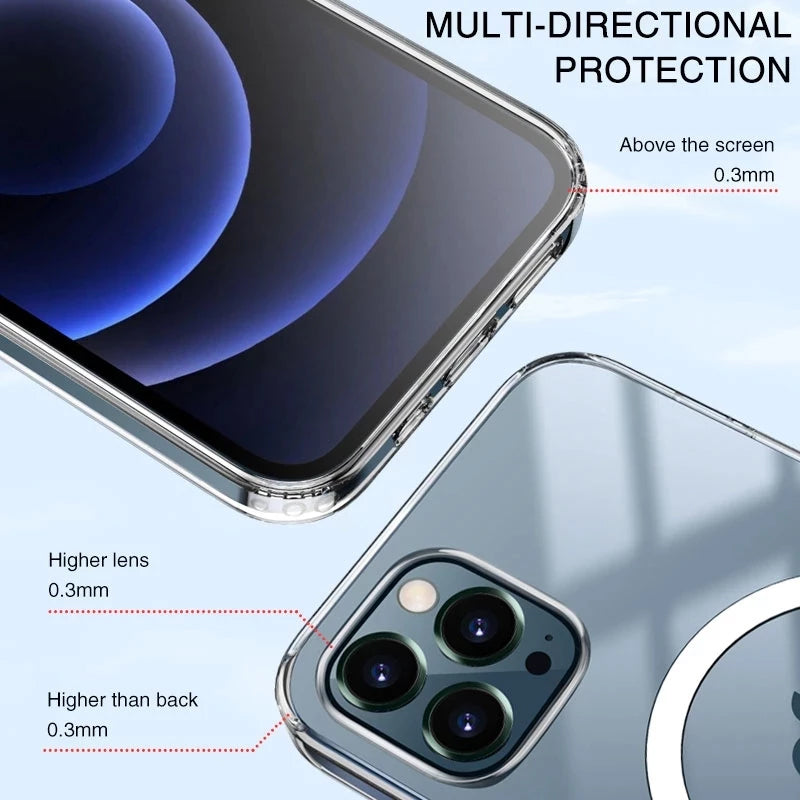 Magnetic Wireless Charging Case For Apple