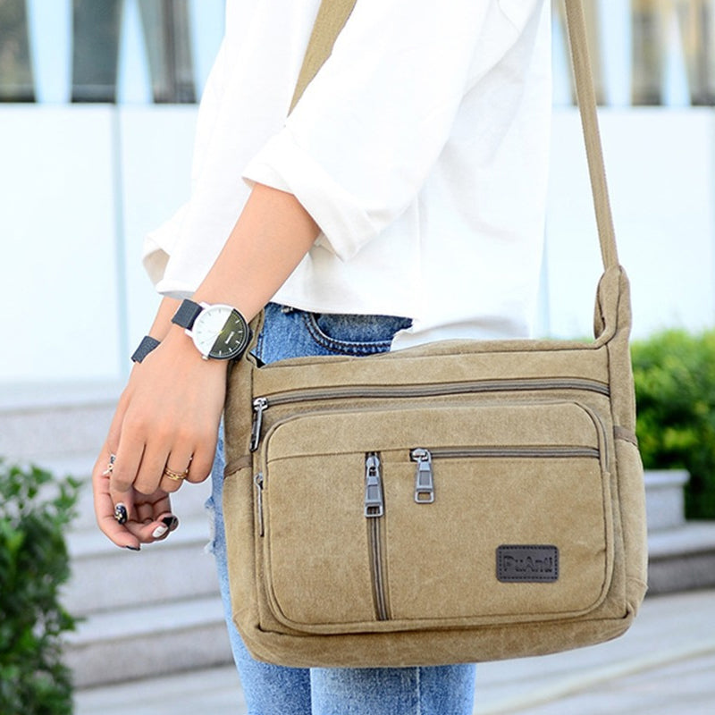 Men's Cross-body Canvas Bag
