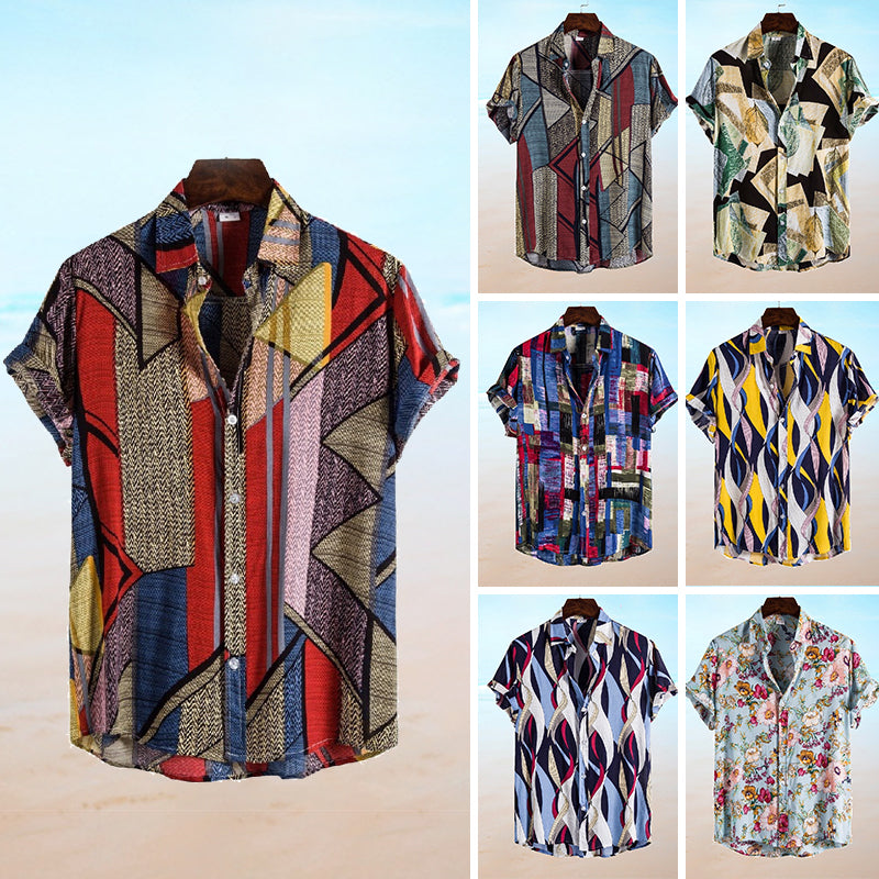 Men's Printed Short Sleeve Shirt