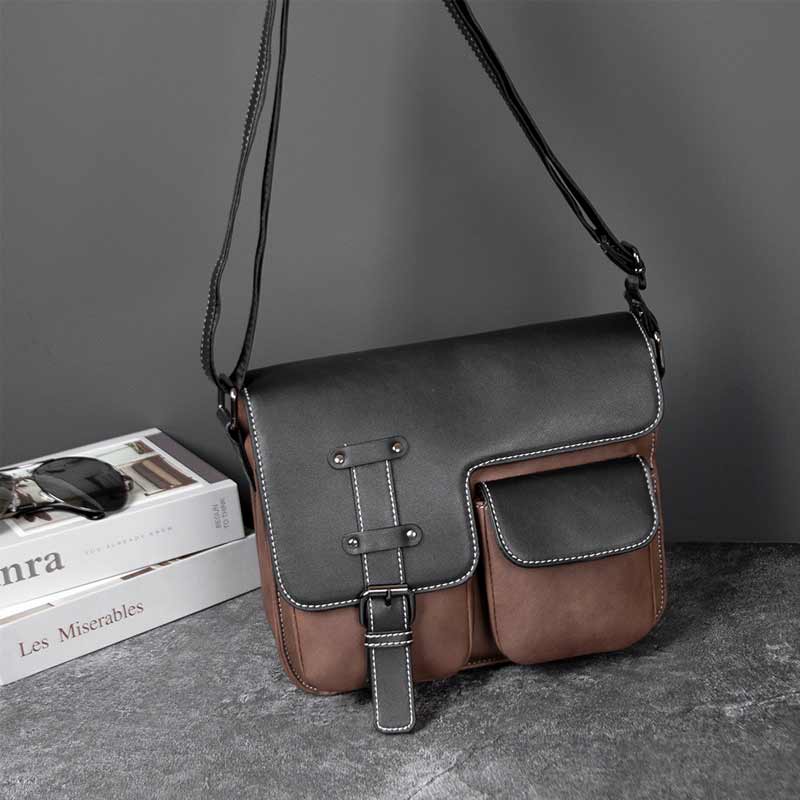 Men's Waterproof Leather Shoulder Bag