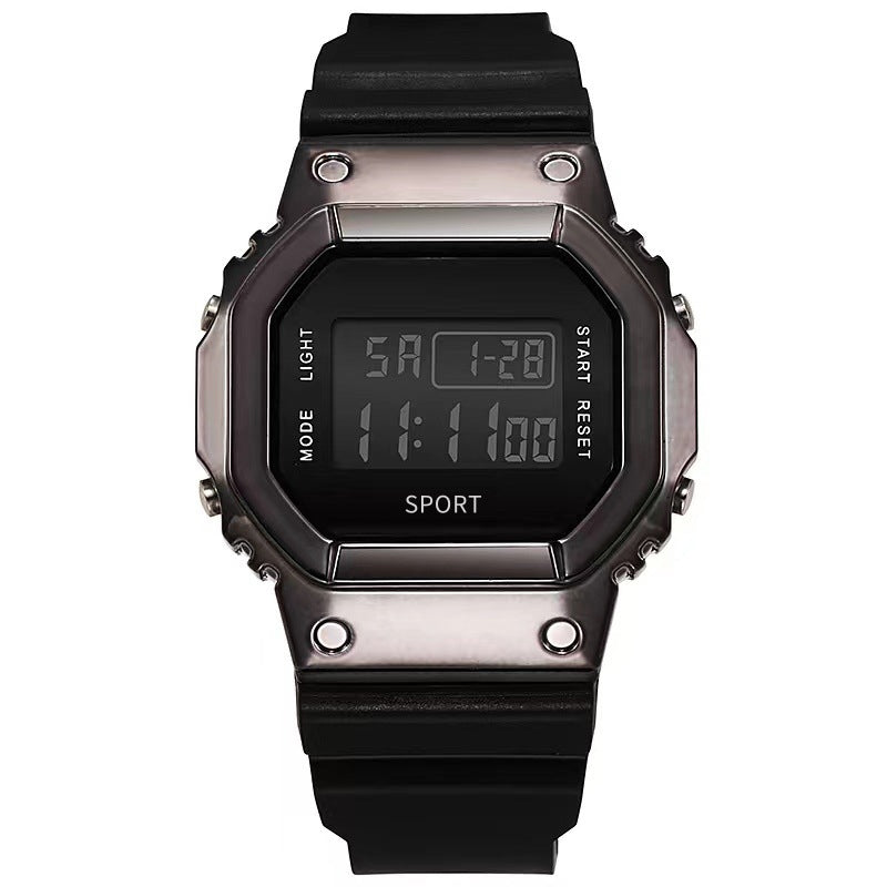 Metal Small Square Multifunctional Sports Watch