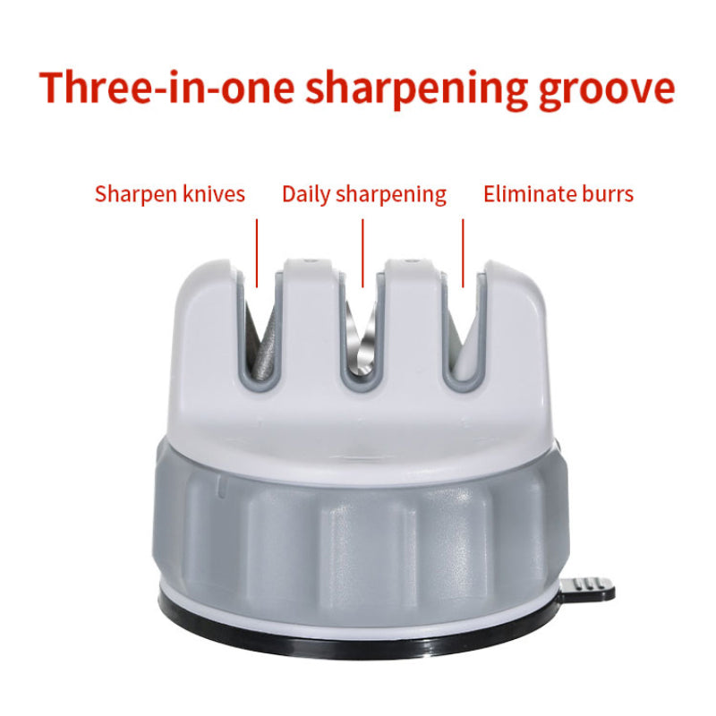 Mini Three-slot Suction Cup Sharpener